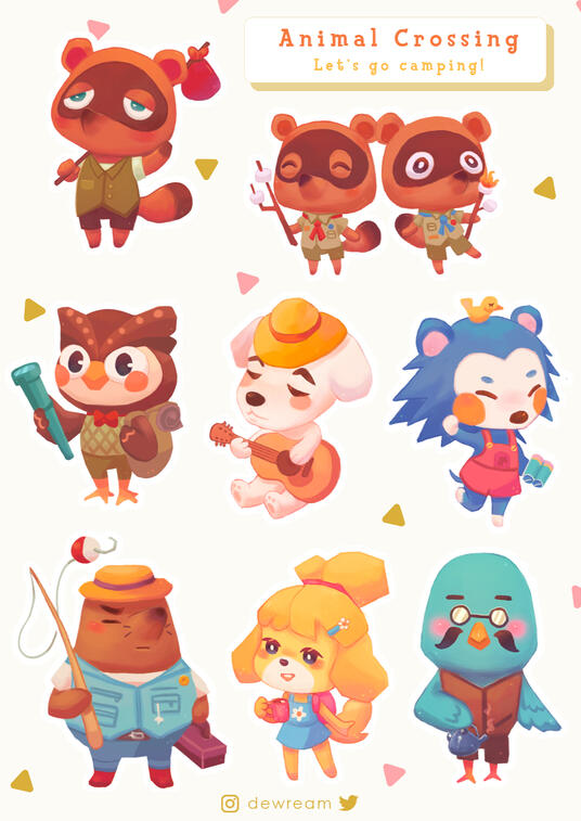 Animal Crossing - Sticker Sheet