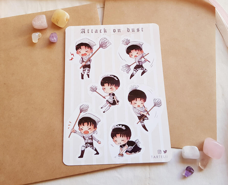 Attack on Dust Levi Sticker Sheet