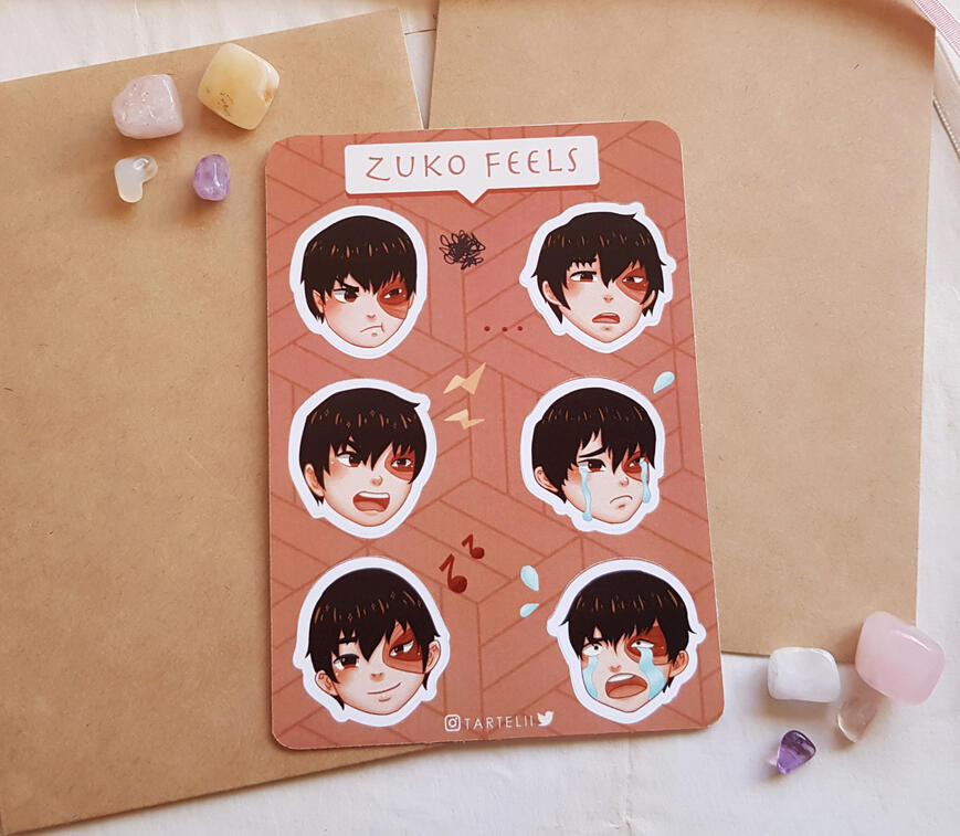 Zuko Feels Sticker Sheet