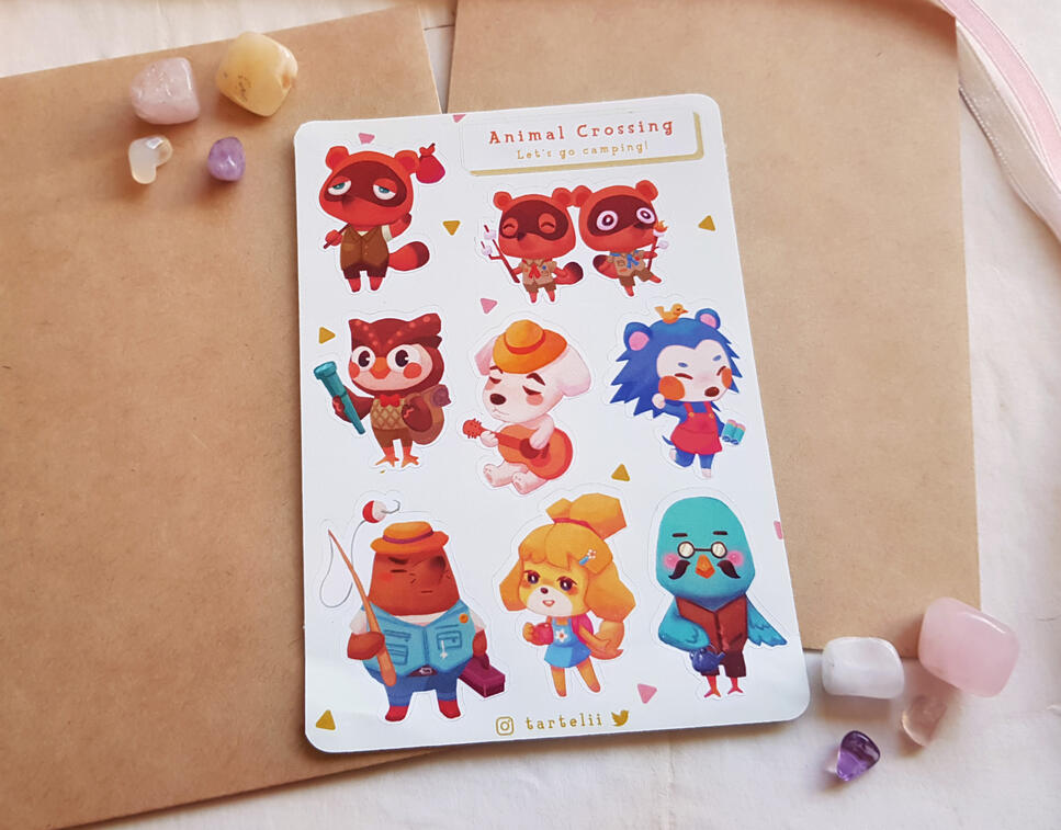 Animal Crossing Sticker Sheet