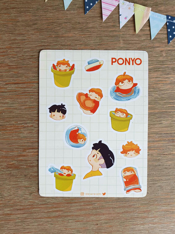 Ponyo Sticker Sheet