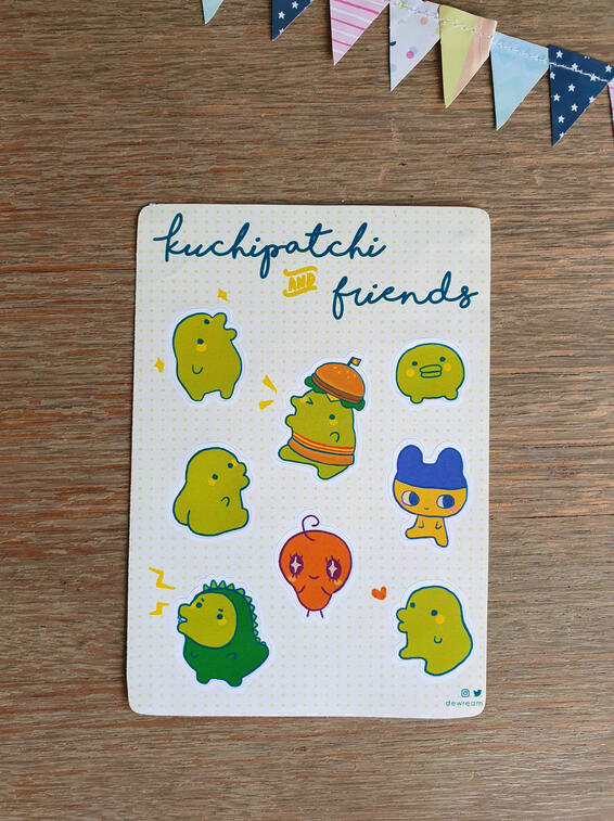 Kuchipatchi &amp; Friends Sticker Sheet
